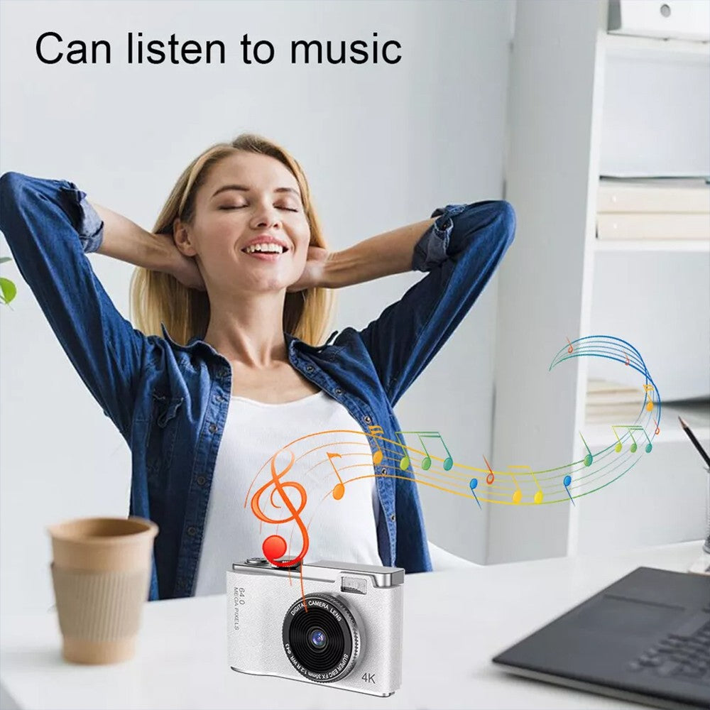 Digital Camera HD 1080P 64MP 2.4'' LCD Display Screen 8X Zoom Anti-Shake Camera