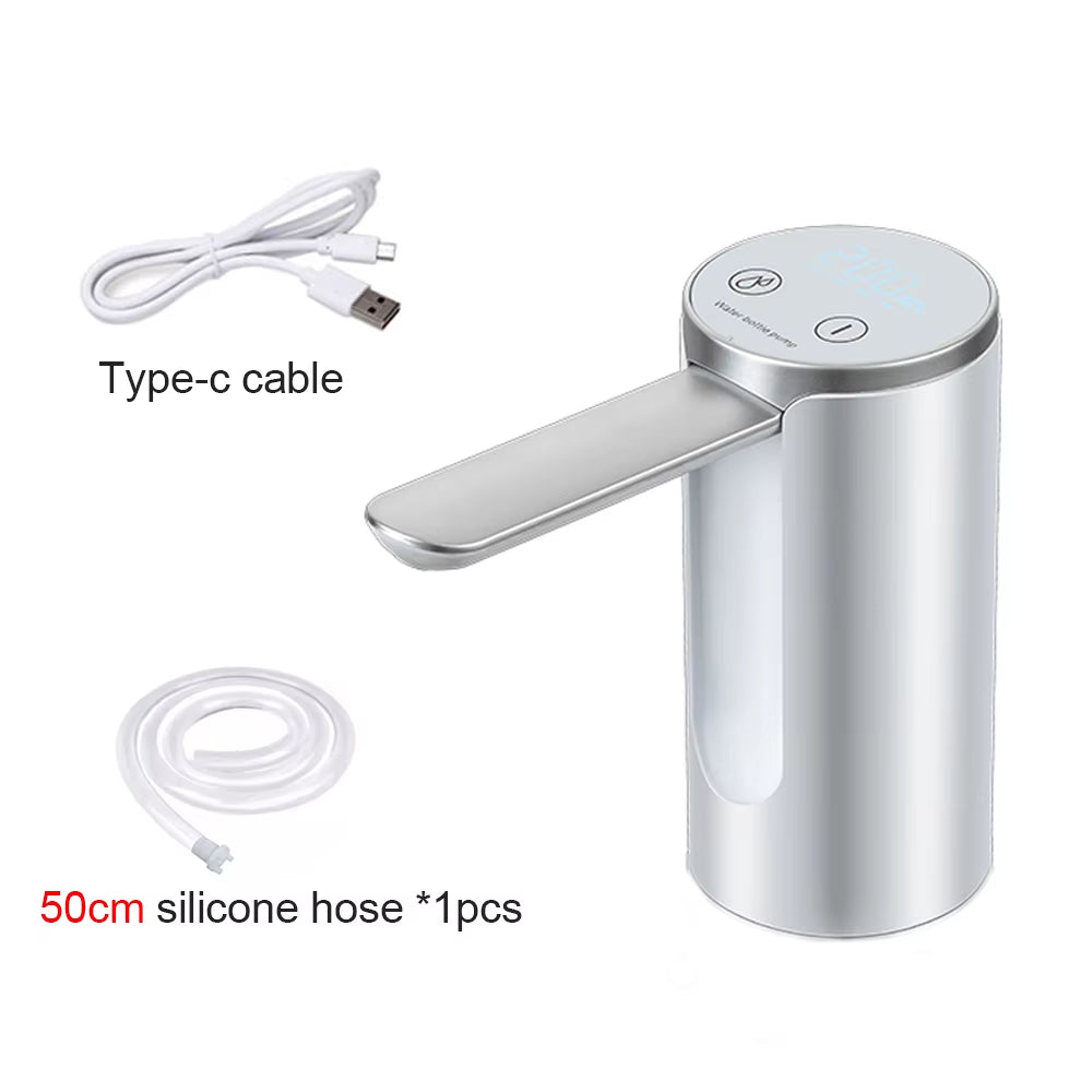 Electric Water Dispenser Foldable Automatic Water Gallon Bottle Pump 19 Liters Bottle Rechargeable Desktop Drinking Water Pump
