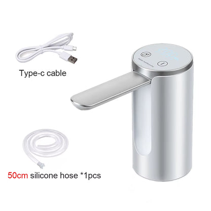 Electric Water Dispenser Foldable Automatic Water Gallon Bottle Pump 19 Liters Bottle Rechargeable Desktop Drinking Water Pump