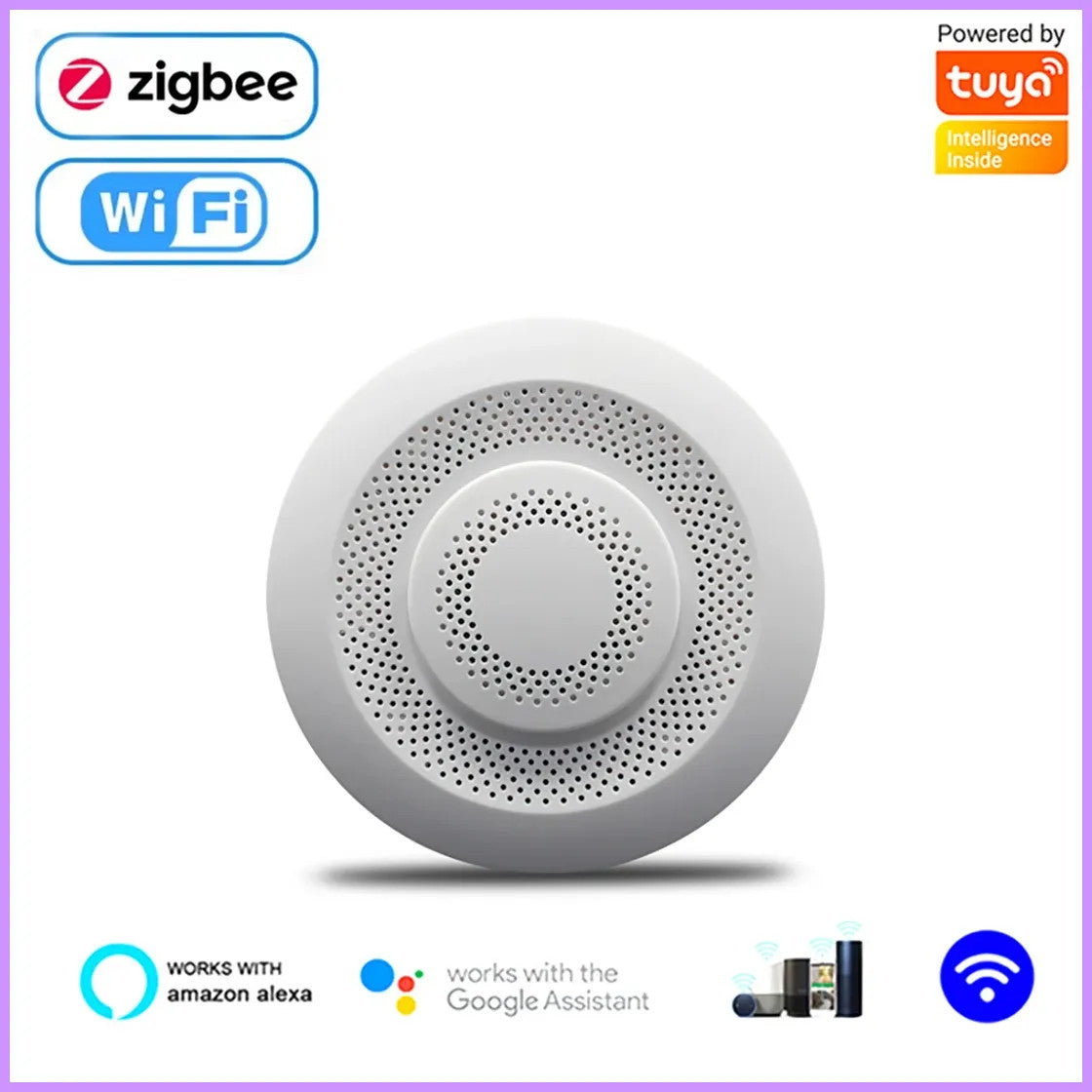 Tuya Zigbee/Wifi Air Quality Sensor Smart Air Box CO2 Meter Formaldehyde VOC Tem