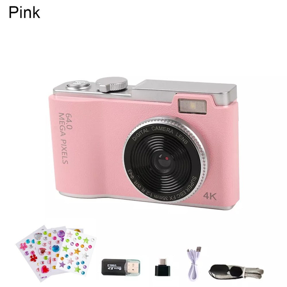Digital Camera HD 1080P 64MP 2.4'' LCD Display Screen 8X Zoom Anti-Shake Camera