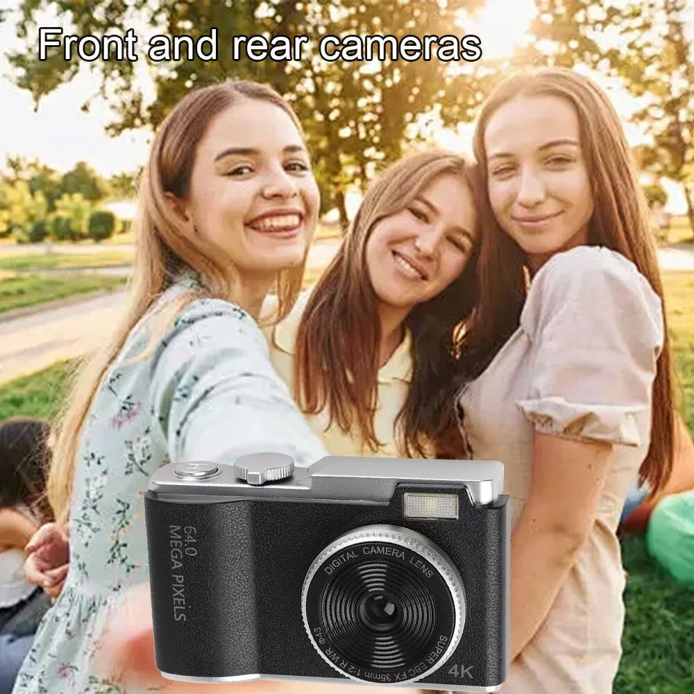 Digital Camera HD 1080P 64MP 2.4'' LCD Display Screen 8X Zoom Anti-Shake Camera