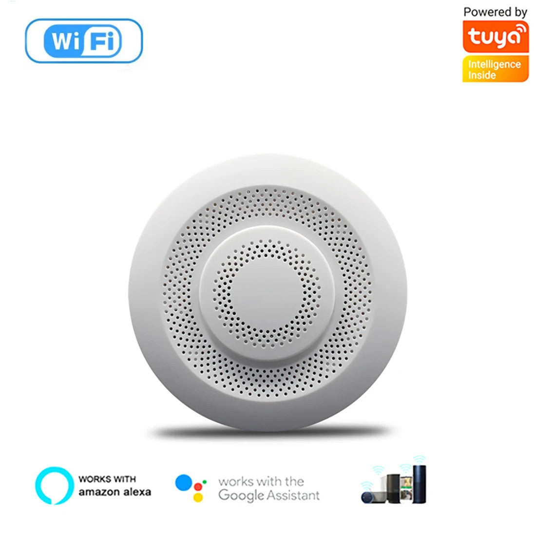 Tuya Zigbee/Wifi Air Quality Sensor Smart Air Box CO2 Meter Formaldehyde VOC Tem