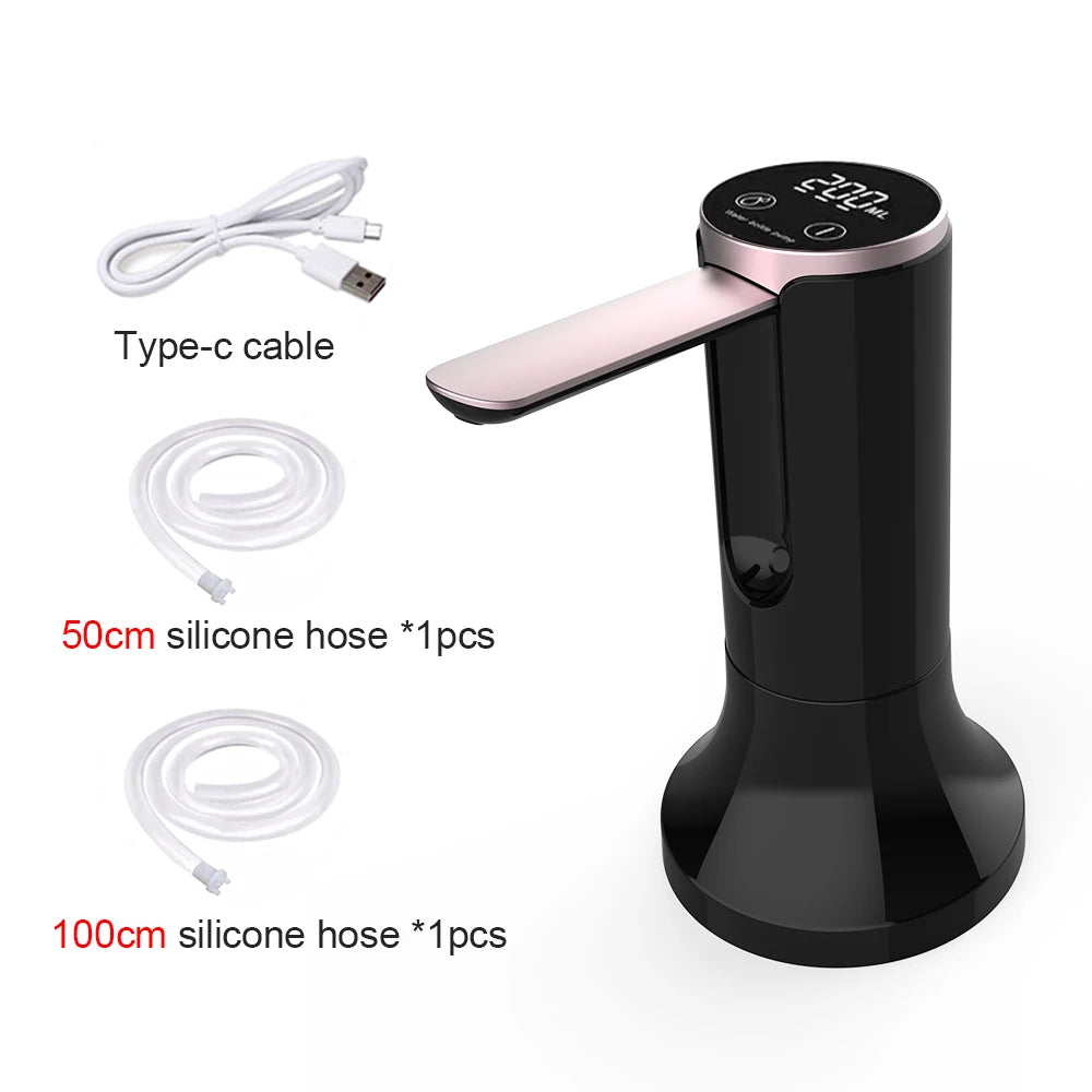 Electric Water Dispenser Foldable Automatic Water Gallon Bottle Pump 19 Liters Bottle Rechargeable Desktop Drinking Water Pump