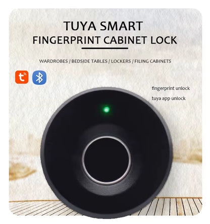 Electronic Key Lock Intelligent Electric Smart Fingerprint Drawer Lock Tuya Smart Small Fingerprint Cabinet Lock