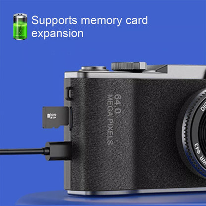 Digital Camera HD 1080P 64MP 2.4'' LCD Display Screen 8X Zoom Anti-Shake Camera