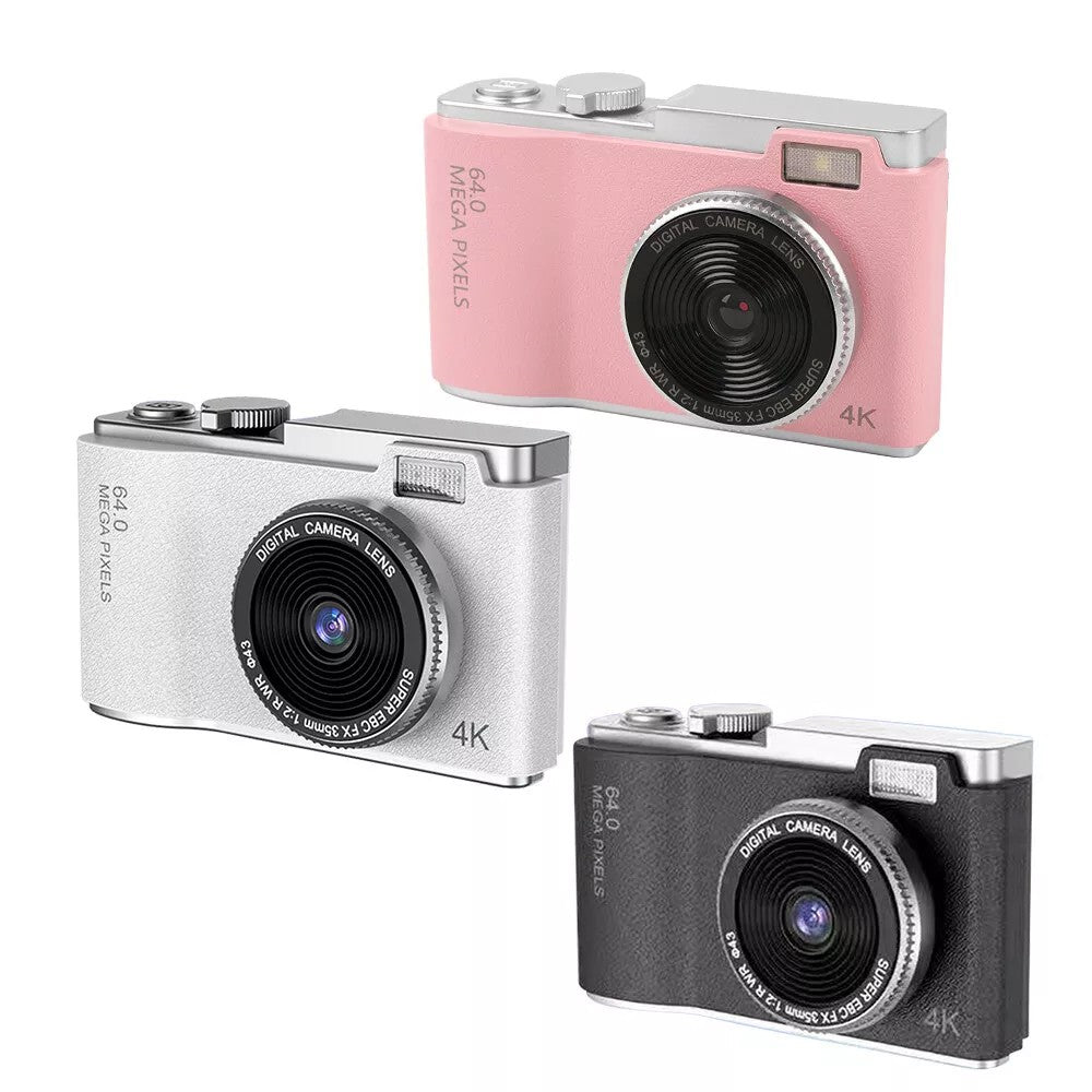 Digital Camera HD 1080P 64MP 2.4'' LCD Display Screen 8X Zoom Anti-Shake Camera